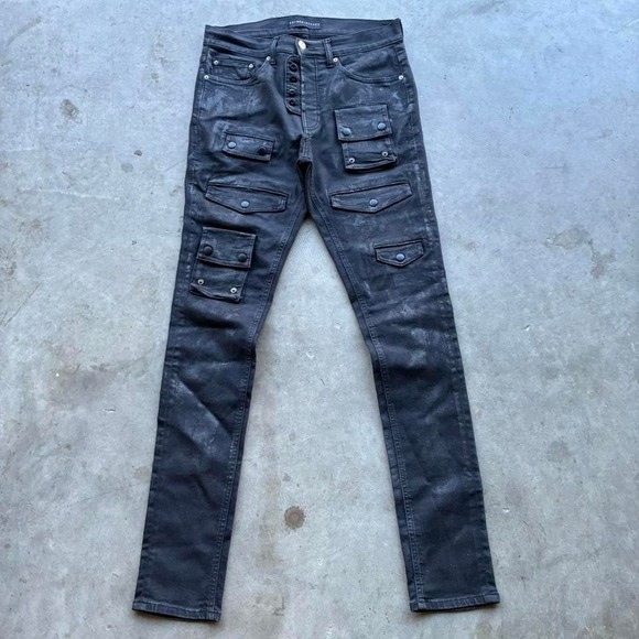 avant garde edgy y2k streetwear Dior style semi waxed art meets chaos Size 32X33